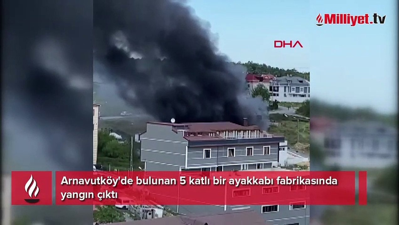 Arnavutköy'de fabrikada yangın! Mahsur kalan işçilerden sevindiren haber