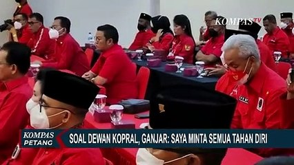 Tanggapi Wacana Dewan Kopral, Ganjar: Saya Minta Semua Tahan Diri