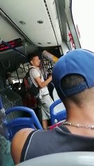 Con cuchillo en mano, caleño  se robó un extintor dentro de bus MIO