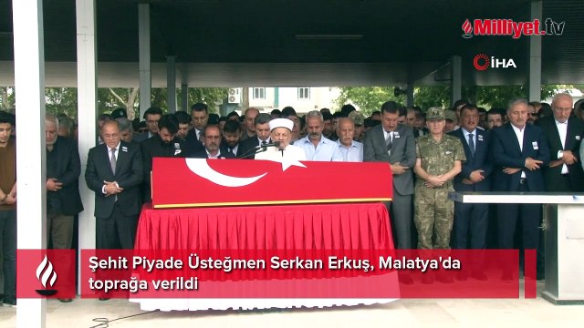 Şehit Piyade Üsteğmen Serkan Erkuş, Malatya'da toprağa verildi
