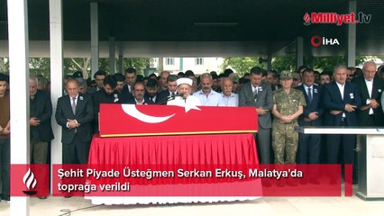 Şehit Piyade Üsteğmen Serkan Erkuş, Malatya'da toprağa verildi