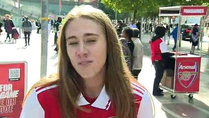 Excited football fans gather for WSL derby