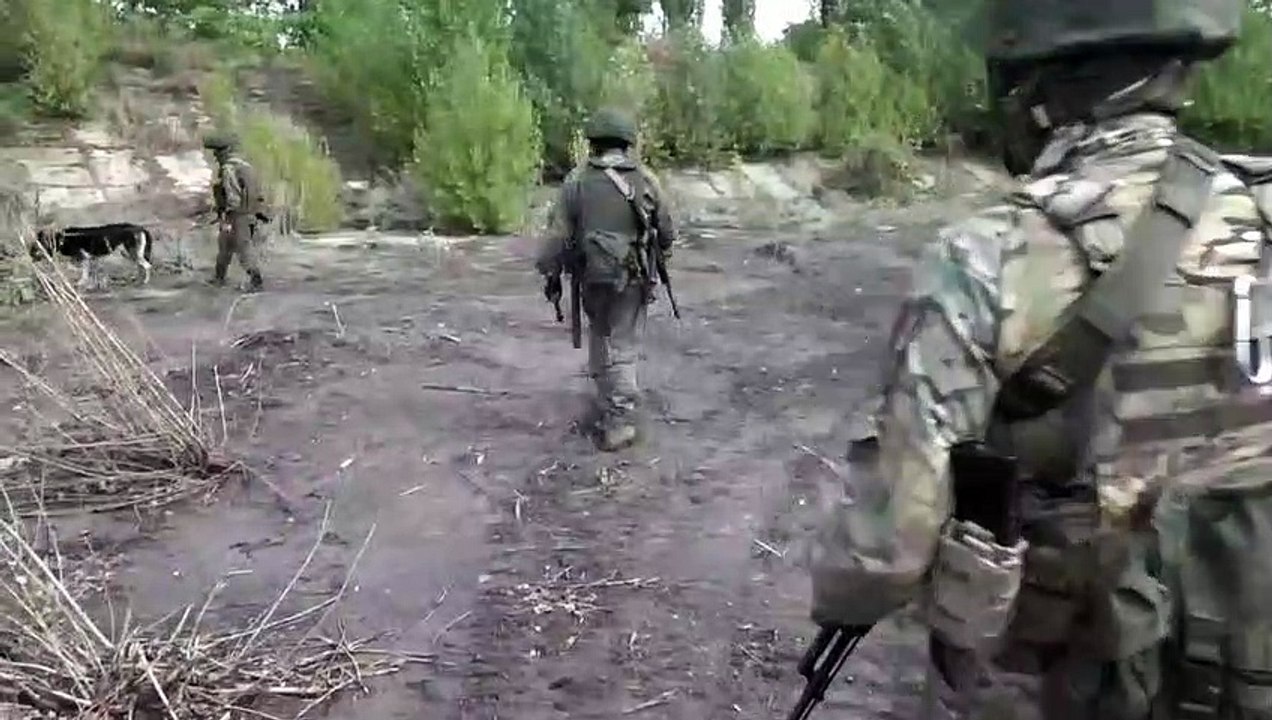 Personnel of mine clearance group explored forested paths towards combat positions, detected and neutralised improvised explosive devices.
