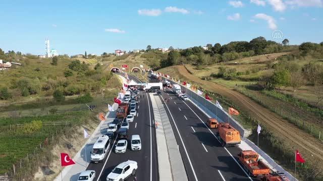 Sakarya haberleri | Açılışı yapılacak Kaynarca Tüneli dron ile görüntülendi