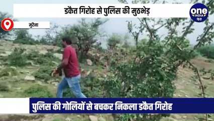 डकैत गिरोह से पुलिस की मुठभेड़