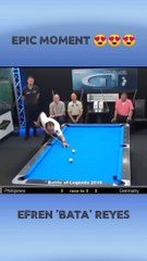EPIC MOMENT  spectacular Efren _bata_ Reyes