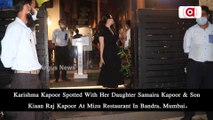 Karishma Kapoor Spotted With Her Daughter & Son at Mizu Restaurant in Bandra, Mumbai