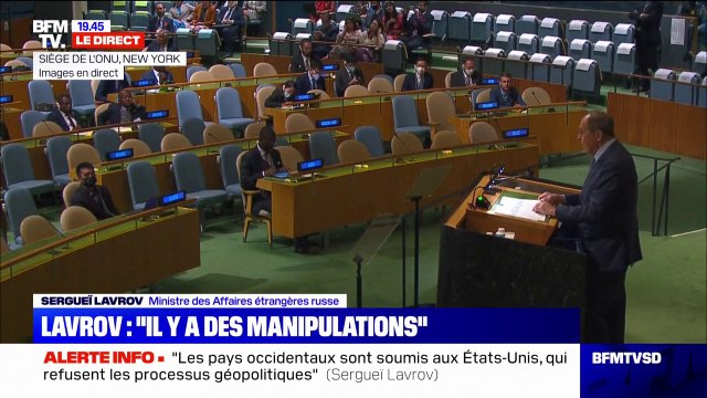 Sergueï Lavrov à l'ONU: Washington cherche à faire du monde son arrière-cour