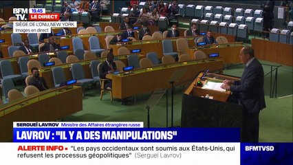 Sergueï Lavrov à l'ONU: "Washington cherche à faire du monde son arrière-cour"