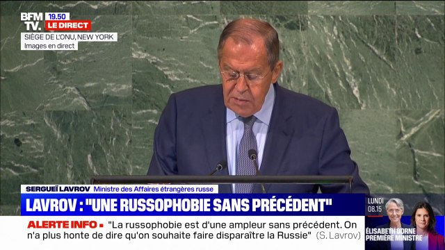 Sergueï Lavrov à l'ONU: L'arrogance de l'Occident et l'exceptionnalisme américain ont une portée destructrice