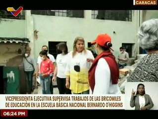 Vicepresidenta Ejecutiva supervisa obras de las Bricomiles de la educación en planteles de Caracas