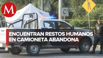 Encuentran restos humanos en una camioneta en Escobedo, Nuevo León
