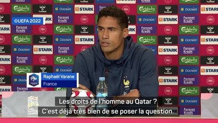 Bleus - Varane : "Pas insensibles à ce qui se passe autour"