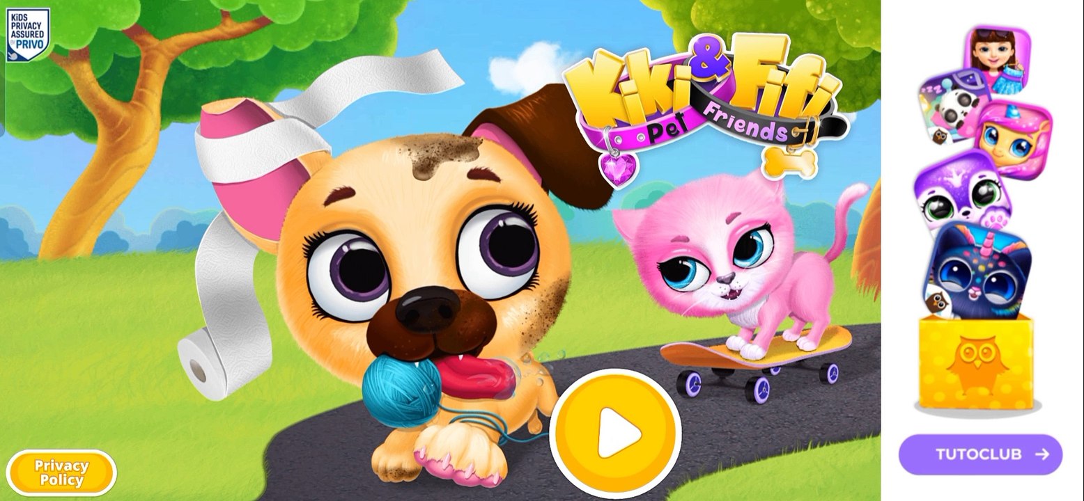 Play Fun Pet Care Kids Game - Kiki & Fifi Pet Friends - Fun Pet Dress Up House Makeover Games - P-1