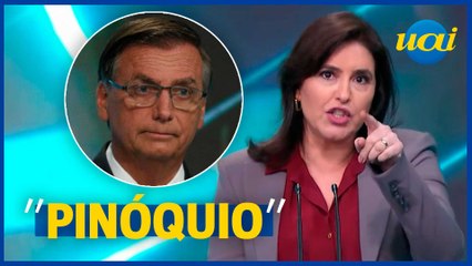 Tebet chama Bolsonaro de Pinóquio: 'Mente'