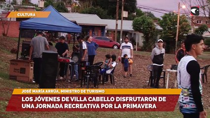Los jóvenes de Villa Cabello disfrutaron de una jornada recreativa por la primavera