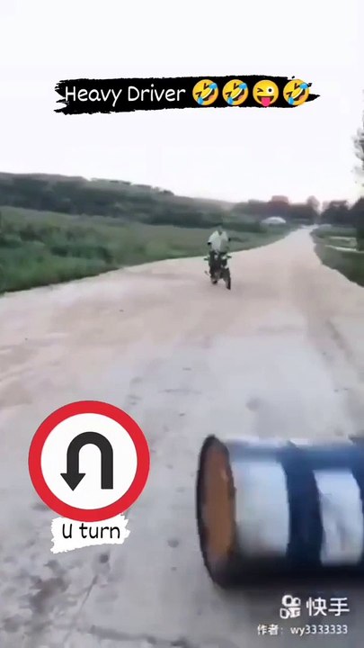 Heavy driver funny video 