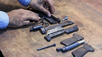 How to Restoration a Beretta 92FS That Was Very Rusty