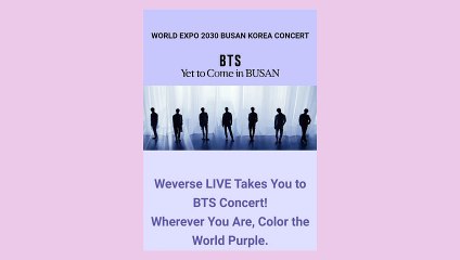 [Eng Sub] BTS Yet To Come Busan Concert Details!