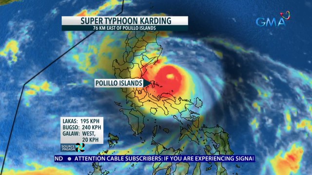 Patuloy ang paglapit ng Super Typhoon Karding sa kalupaan | 24 Oras News Alert