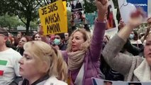 شاهد: المئات يتظاهرون في باريس تنديدا بالنظام الايراني
