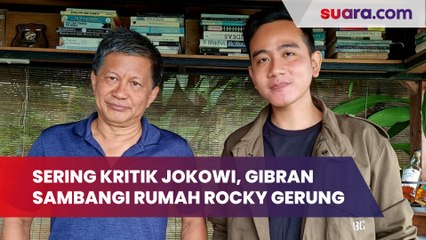 Sering Kritik Jokowi, Gibran Malah Sambangi Rumah Rocky Gerung, Warganet: Lagi Ghibahin Bapakmu?