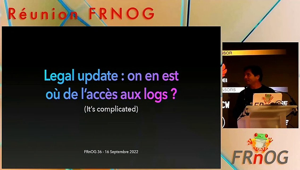 FRnOG 36 - Alexandre Archambault : Accès des autorités aux données de connexion
