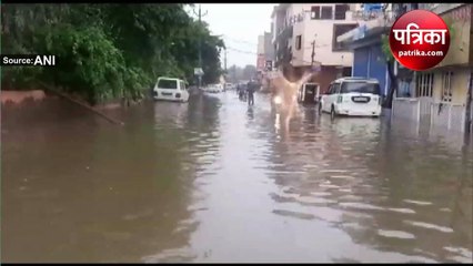 सड़के बनी ताला, मूसलाधार बारिश से अंबाला में बिगड़े हालात