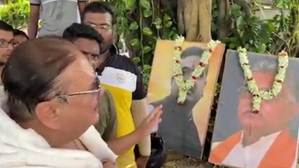 মহালয়ায় শুভেন্দু-দিলীপের ছবিতে মালা পরিয়ে মদনের তর্পণ | Oneindia Bengali