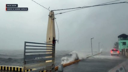 #KardingPH: Strong waves hit waterfront in Polillo’s main port