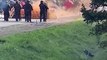 Rennes - Incidents  avec plusieurs dizaines de manifestants veulent empêcher le meeting de Jordan Bardella du Rassemblement National - La police utilise des gaz lacrymogènes