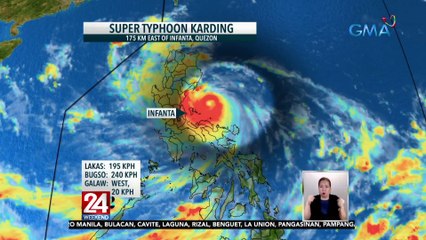 Metro Manila, makararanas ng ulan at hangin na dala ng Bagyong Karding | 24 Oras Weekend
