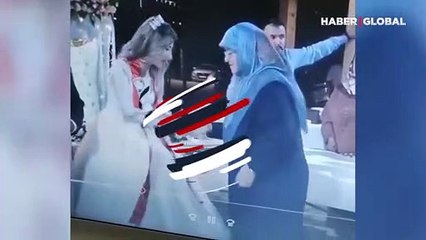 Takı töreninde kayınvalidenin şaşkınlığı güldürdü