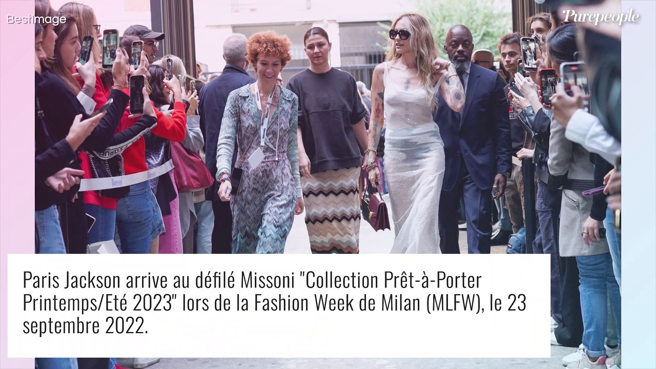 Paris Jackson en robe transparente à la Fashion Week de Milan, elle marque les esprits
