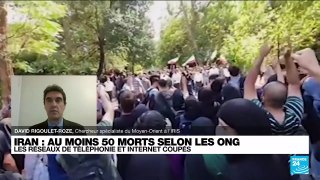 Iran: au moins 50 morts selon les ONG