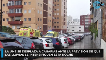 La UME se desplaza a Canarias ante la previsión de que las lluvias se intensifiquen esta noche