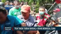 Diduga Rem Blong, Truk Tangki Tabrak Warung di Banyuwangi, 4 Orang Meninggal Dunia