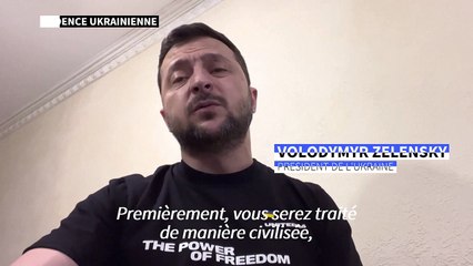 Zelensky appelle les soldats russes à se rendre