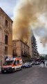 incendio via Normanni Palermo