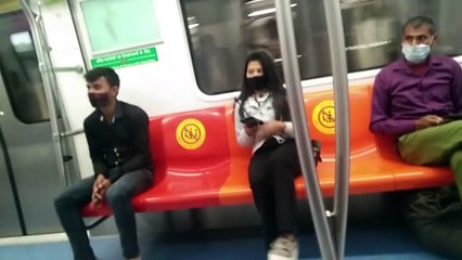 sleeping on strangers in the metro prank || epic reaction || Delhite prankster