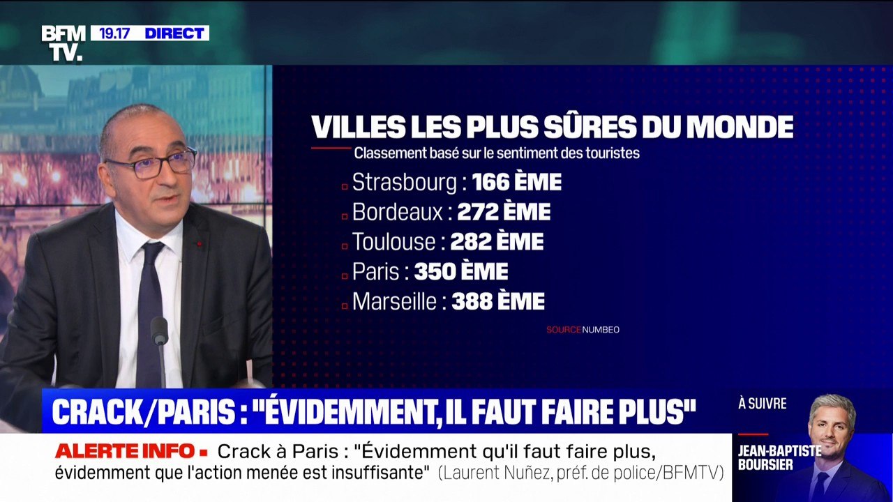 Organisation des Jeux olympiques à Paris: "Faire baisser la délinquance sera un des enjeux majeurs d'une bonne réussite des Jeux", affirme Laurent Nuñez