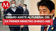 Marcelo Ebrard llega a Tokio para asistir al funeral de Estado de Shinzo Abe