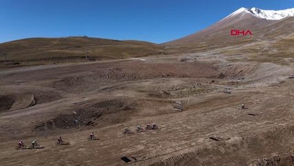 SPOR Erciyes'te Uluslararası Dağ Bisiklet heyecanı yaşandı