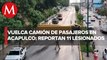 Camión de pasajeros vuelca en Acapulco; hay a menos 11 lesionados y un muerto