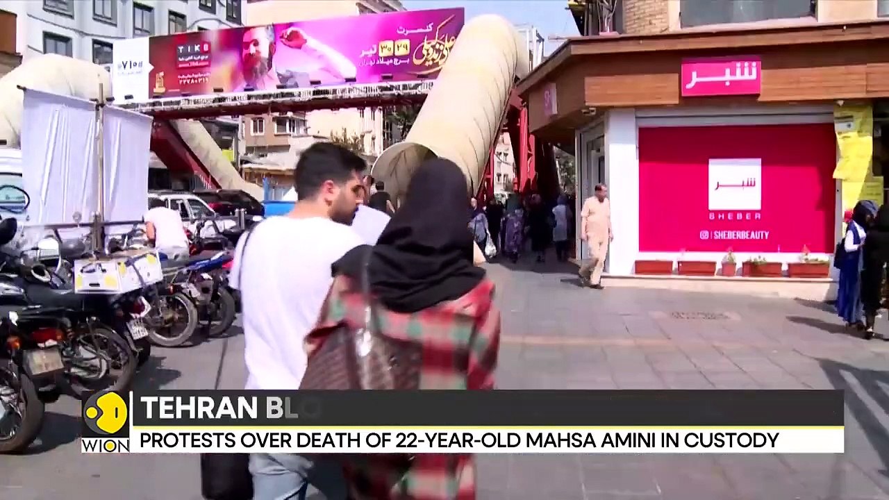 Iran anti-hijab protest_ Iranian police battle protesters in Tehran _ Latest World News _ WION News