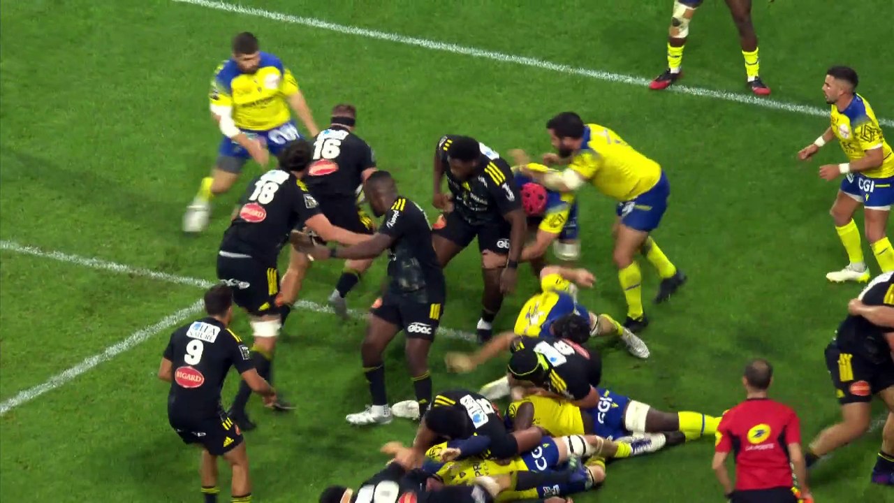 TOP 14 - Essai de Yoan TANGA MANGENE (SR) - ASM Clermont - Stade Rochelais - Saison 2022/2023
