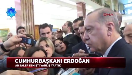 "AB istedi zina yasağını kaldırdık, yanlış yaptık." - Erdoğan