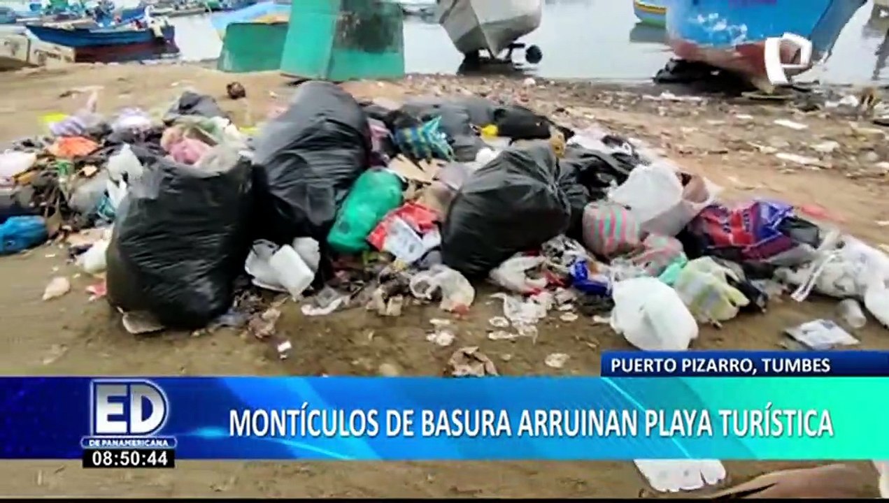 Playas en emergencia: contaminación y basura en los balnearios de Puerto Pizarro