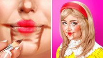 TRANSFORMATIONS DE MAQUILLAGE GÉNIALES __ Je me Suis Transformée en Poupée avec 123 GO!