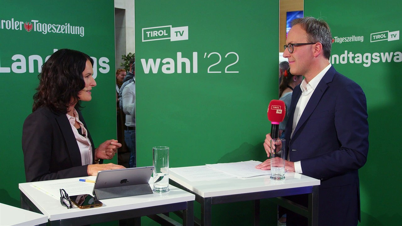 Dominik Oberhofer im TT-Wahlstudio